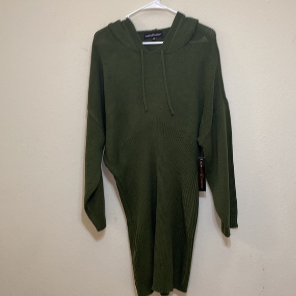 Almost Famous Gray Sweater Dress - Picture 3 of 4